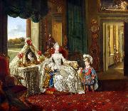 Johann Zoffany Queen Charlotte at her Dressing Table (mk25) oil painting artist